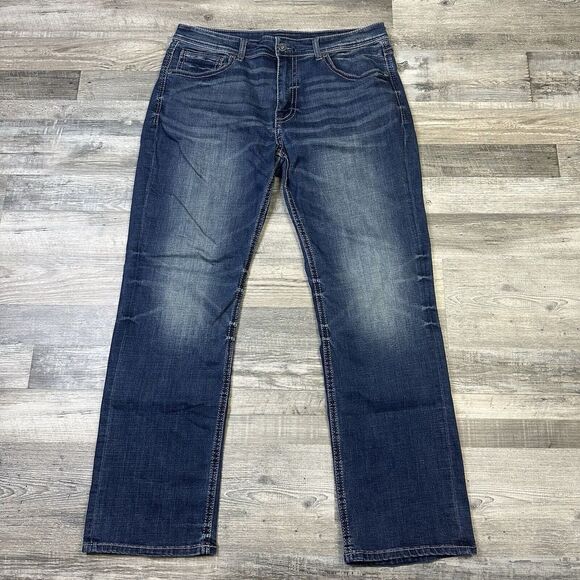 Buckle Other - BKE Buckle Men's Size 36x32 Tyler Straight Dark Wash Blue Denim Jeans